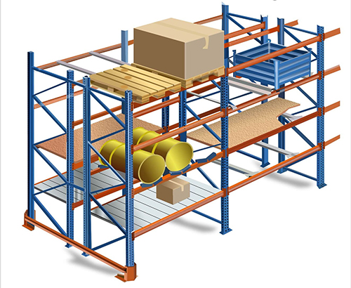 Forklift operating with Pallet Racking